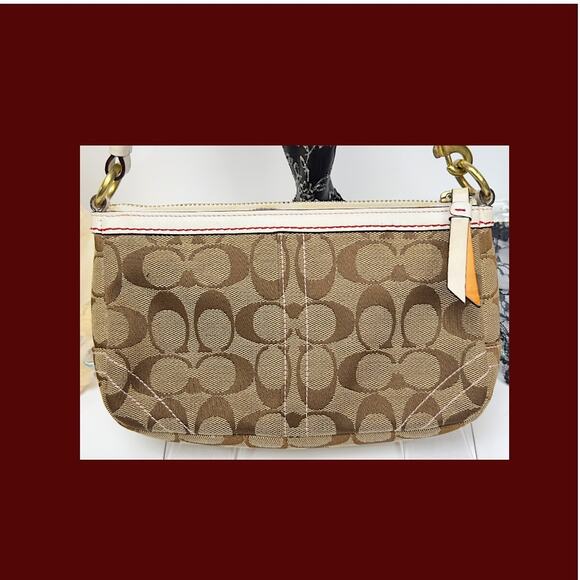 COACH Signature Poppy Flower Floral Demi Small Bag Clutch J05Q-6264 Limitd Editn - Picture 5 of 16